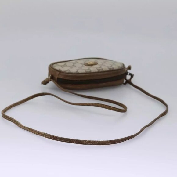 GUCCI GG Plus Supreme Shoulder Bag PVC Leather Beige Auth - Picture 9 of 16